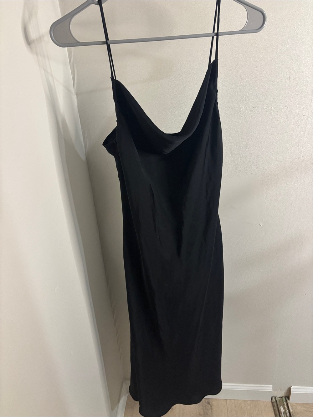 Zara Black Cowl Slip Dress